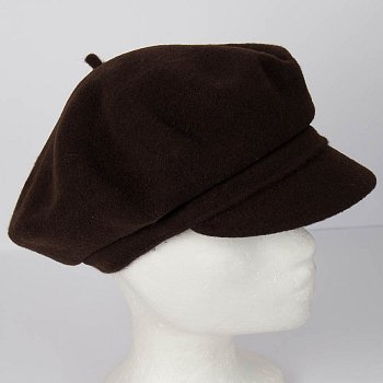 Women's winter hat Fanky dark brown