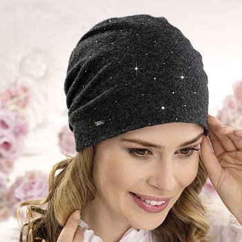 Women's hat Azava_jacquard tmavošedá(anthrazit)