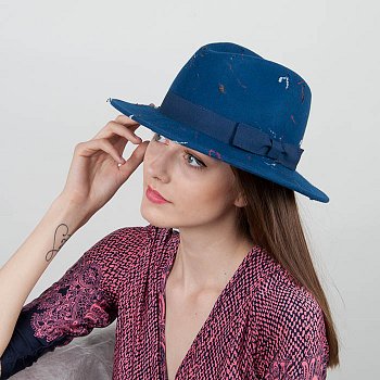 Women's felt hat 20929-ladies blue