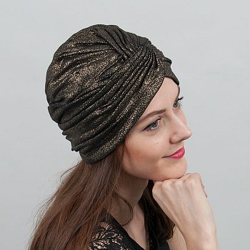 Gardio women's turban golden