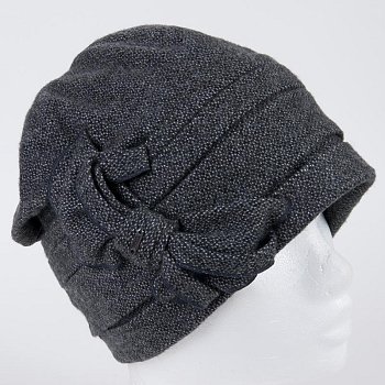 Women's bassoon hat dark grey