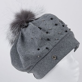 Women's hat Avola light grey