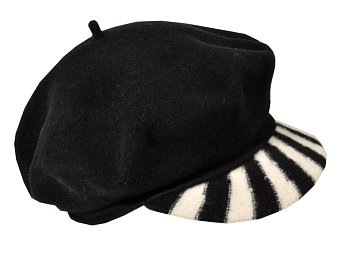 Faitin wool hat black / white