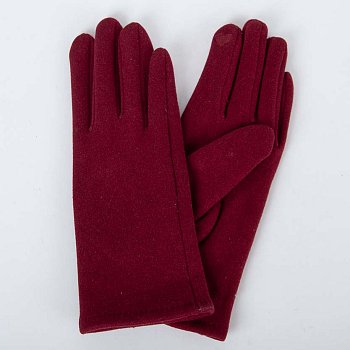 Women's gloves 226612GL burgundy M