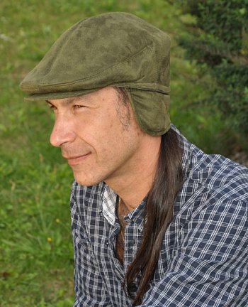 Flat cap with flaps 1660