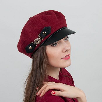 Konara women's cap burgundy