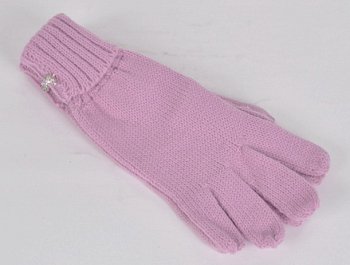 College 1G women's winter gloves pink