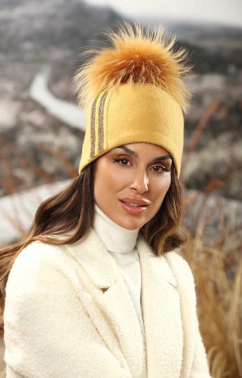 Winter hat Dur yellow