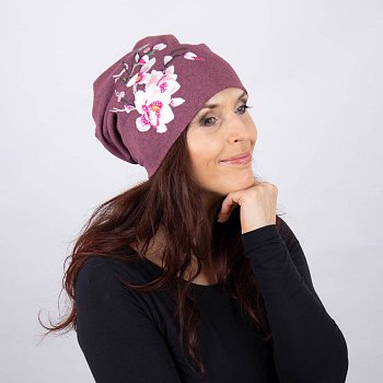 Women's winter hat Belida1 strawberry