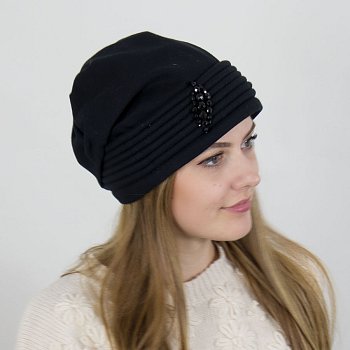 Women's Jelda cotton hat black