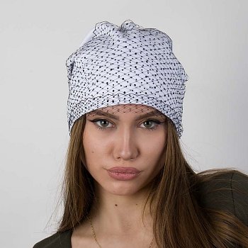 Women's winter hat Agafia white