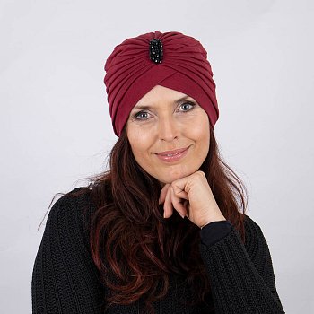 Women's hat Ligia_A burgundy