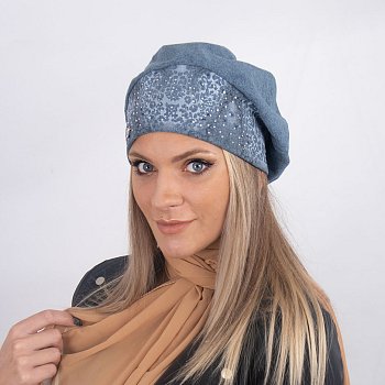 Women's insulated beret Donna blue