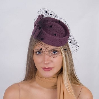 Fascinator 408 dark old pink