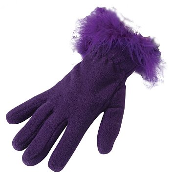 Women's winter gloves W1-2109G dark purple