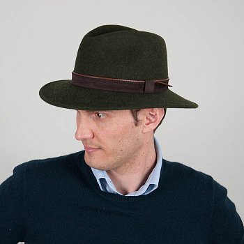 Men's wool hat 15955 green 57