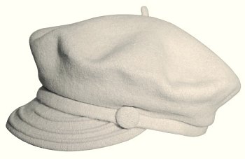 Women's wool hat with Fontera peak cream