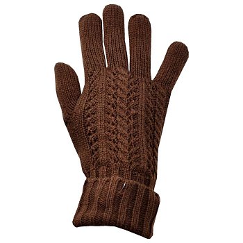 Women's winter gloves RK-351 dark brown L