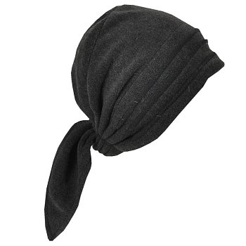 Fleece headscarf 4PF-050MP dark gray melange