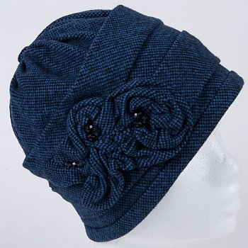 Nina viscose women's hat blue