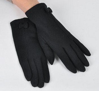 Women's elegant gloves 173092GL black