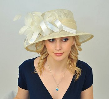 Women's festive hat 12027 white